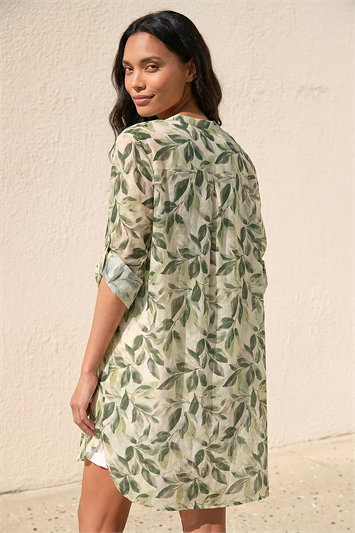 Floral Print Longline Blouse 10234434