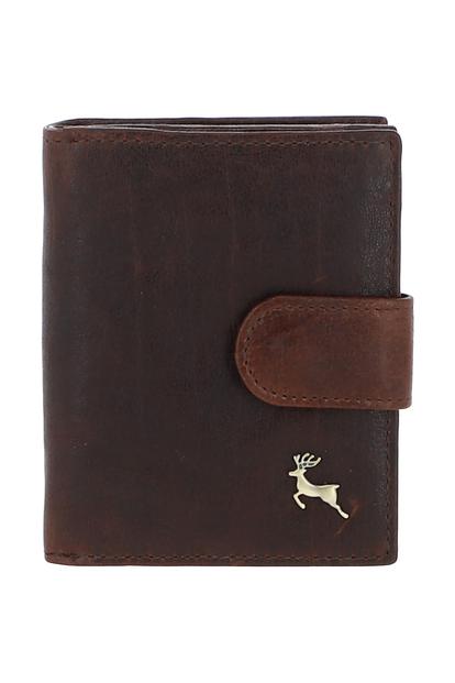 Black 'G-Purse' Vintage Wash Real Leather Wallet Purse