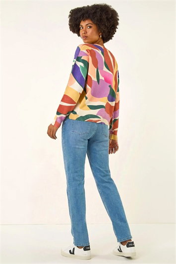 Sequin Leaf Knit Jumper 16209064
