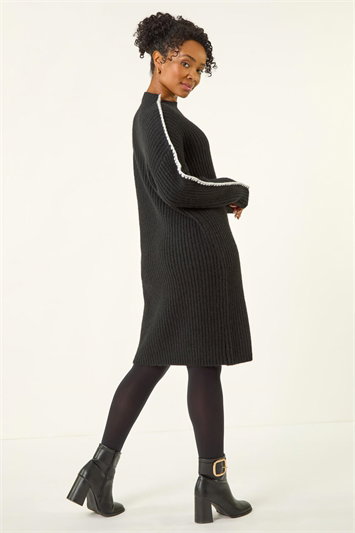 Petite Ribbed Knitted Dress 14783708