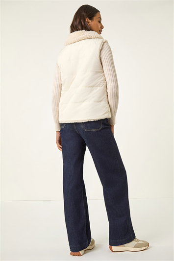 Reversible Fur Zip Gilet 12038524
