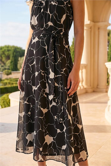 black military dress Black and Blue Striped Dress  Fatale Design