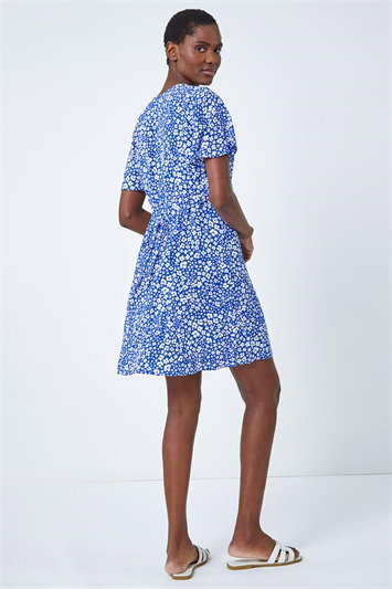 Ditsy Floral Print Button Dress 14390609