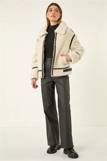 Borg Fleece Aviator Coat 12040024