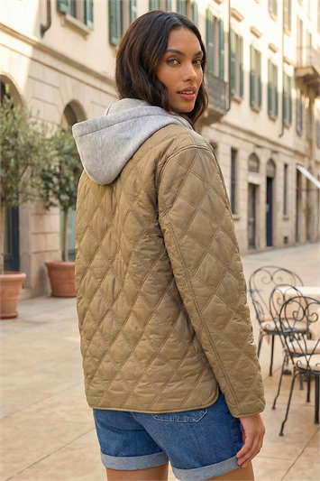 Quilted Hooded Jacket 15050040