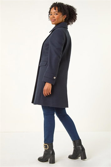 Petite Double Breasted Military Coat 12023060