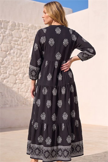 Baroque Border Midi Dress 14936608
