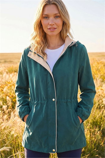 Blue Lightweight Hooded Jacket