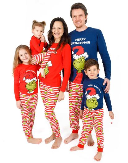 Red The Grinch Matching Family Snug Pyjama Set