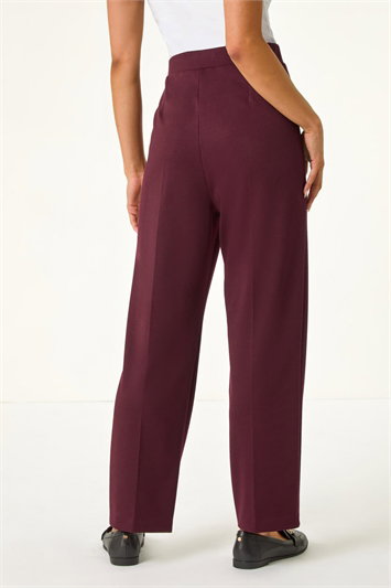Petite Straight Leg Ponte Stretch Trouser 18070995