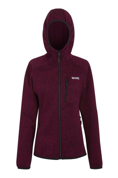 Purple Newhill Hooded Fleece Jacket