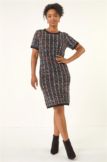 Petite Sparkle Boucle Knit Dress 14790108