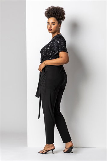 Curve Sparkle Wrap Jumpsuit 14175885