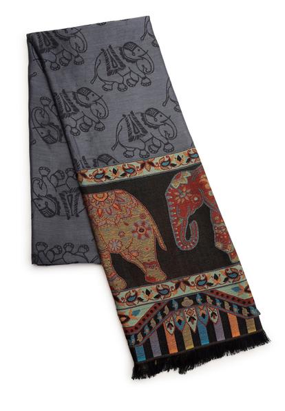 Multi Kashmiri Jamawar Scarf