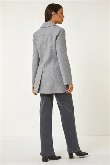 Double Breasted Longline Coat 12022036