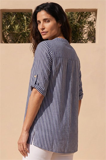 Classic Stripe Button Front Top 20274360