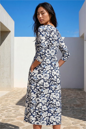 Petite Floral Midi Dress 14959060