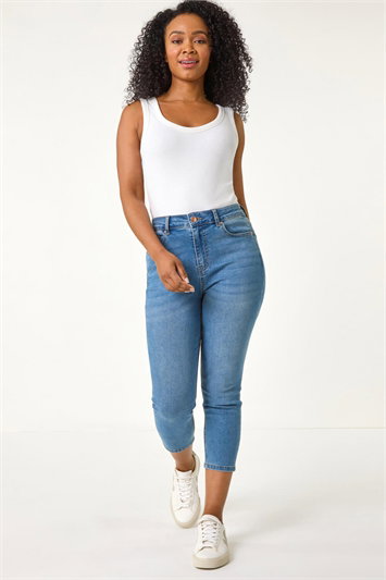 Petite Slim Crop Stretch Jeans 18075129
