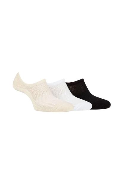Black 3 Pack Bamboo No Show Socks
