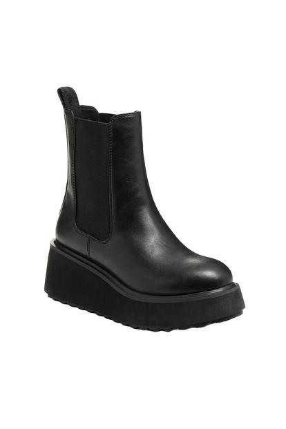 Black Heyday Platform Ankle Boots