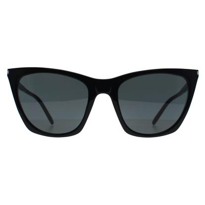 Black Cat Eye Shiny Black Grey Sl 214 Kate Thin