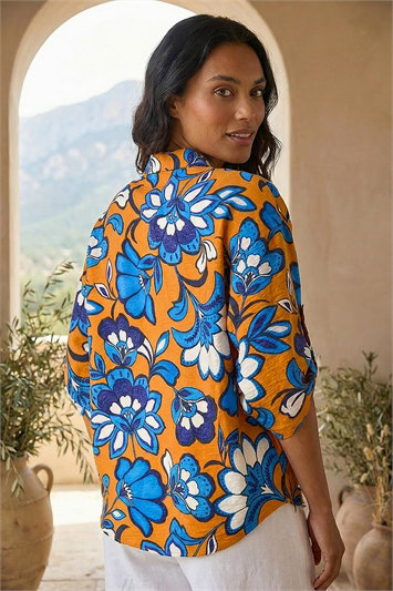 Floral Button Up Blouse 10207864