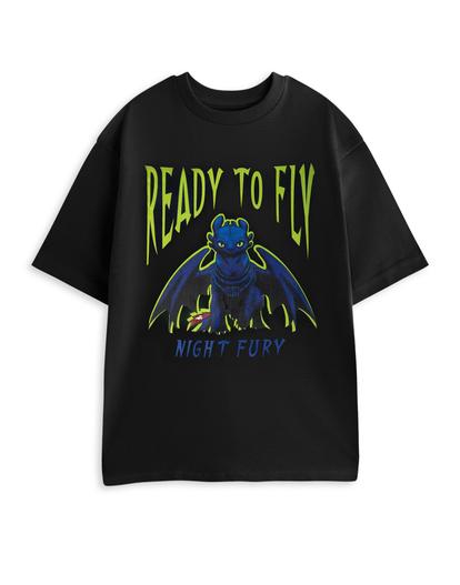 Black How To Train Your Dragon Night Fury T-Shirt