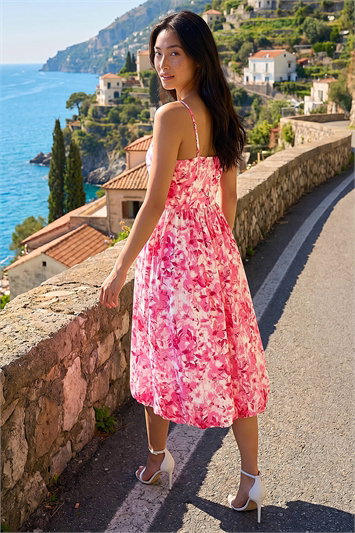 Petite Strappy Bubble Hem Dress 14871572