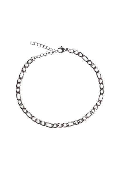 Metallic Figaro Chain Bracelet