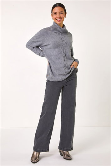 Cable Knit Tunic Jumper 16169336