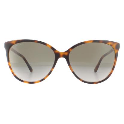 Brown Cat Eye Havana Pink Brown Gradient Sunglasses