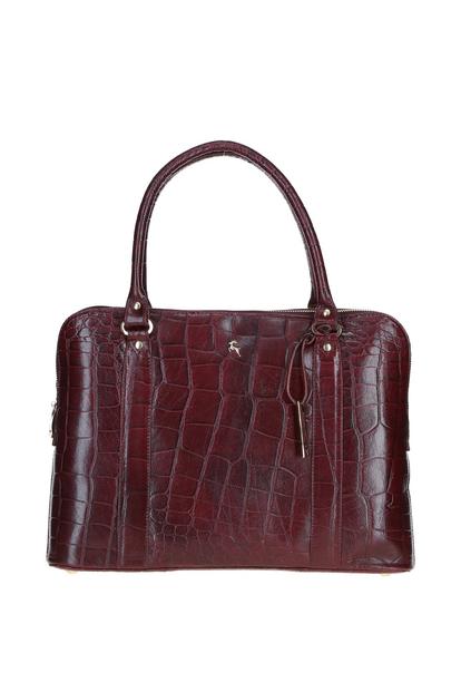 Green Three Section Large Veggie Tanned Leather Bag