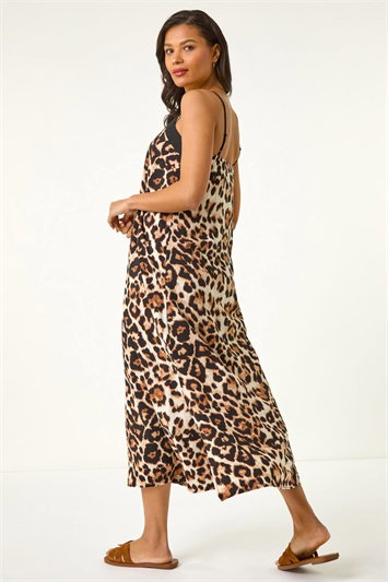 Animal Print Strappy Maxi Dress 14691706