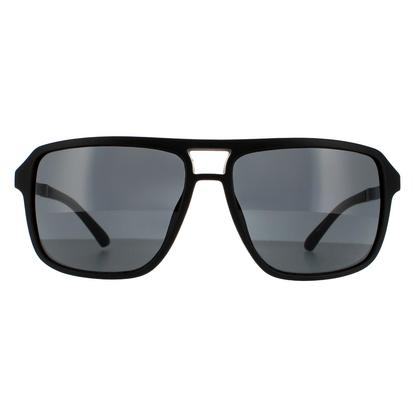 Black Square Matte Black Smoke Grey Gf5085 Sunglasses