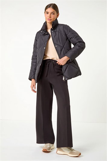 Diamond Quilted Puffer Coat 12031708