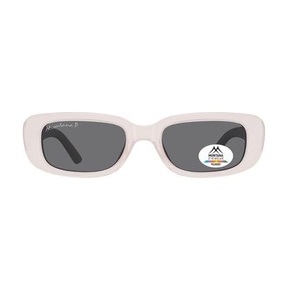 Pink Rectangle Transparent Pink Smoke Polarized Mp65