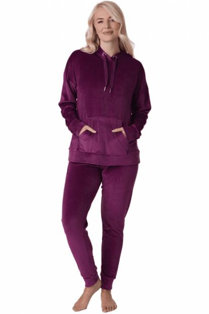 Pink Supersoft Velour Loungewear Pyjama Set