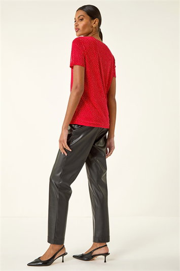 Hotfix Keyhole Stretch Top 19477278