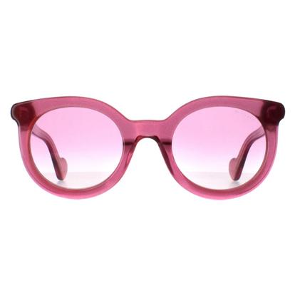 Pink Round Shiny Transparent Fuxia Pink Gradient Ml0015