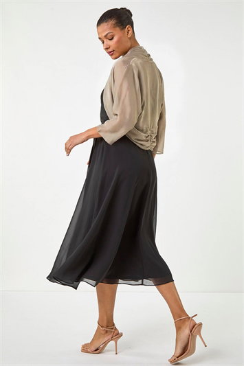 Ruched Hem Chiffon Bolero 20022433