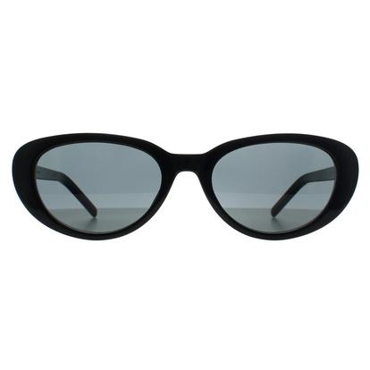 Black Cat Eye Shiny Black Grey Sl M154