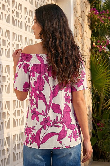 Floral Print Bardot Top 20260951