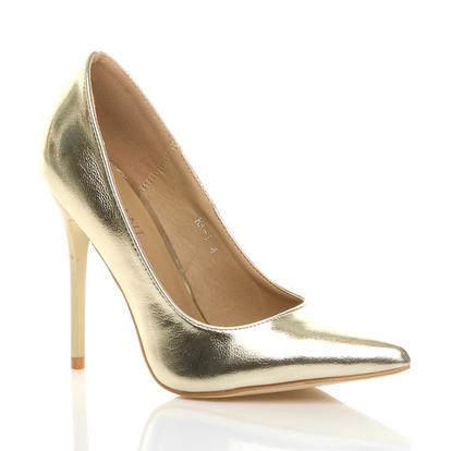 Black High Heel Stiletto Pointed Toe Court Shoes