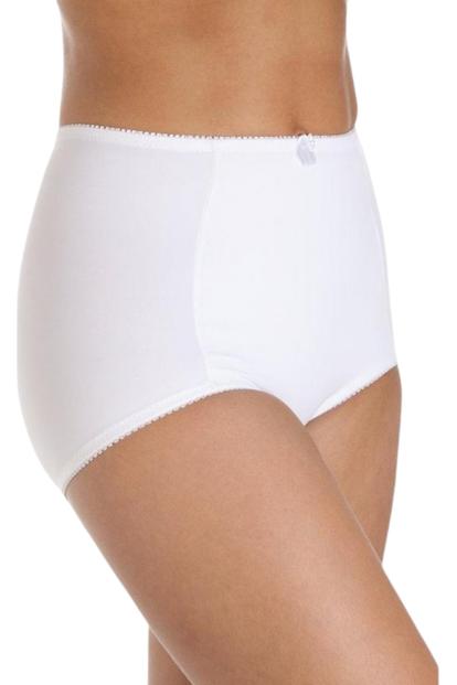 White 2 Pack High Waist Maxi Briefs