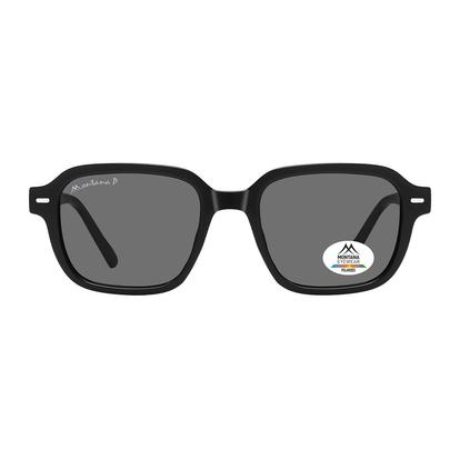 Black Rectangle Black Grey Polarized Mp177