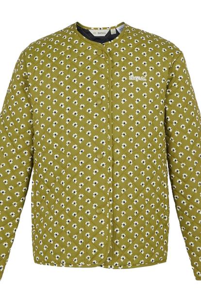 Green Orla Kiely Daisy Quilted Jacket