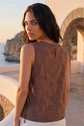 Dusk Embroidered Tie Side Top 20261619