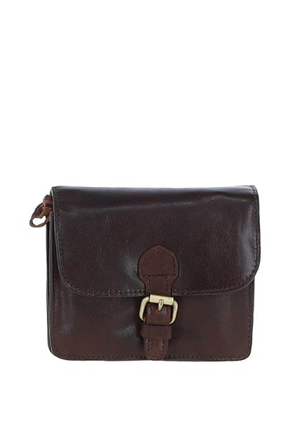 Black Vintage Mini Leather Cross Body Shoulder Bag With Chain Strap