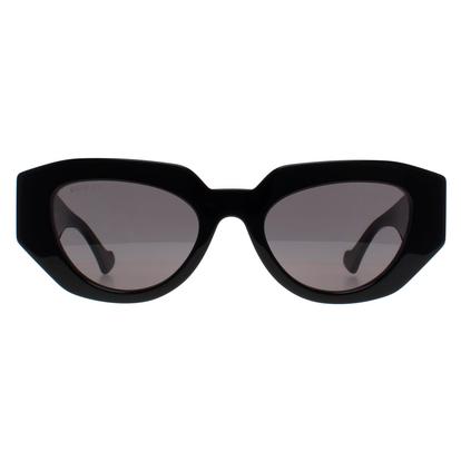Black Cat Eye Shiny Black Grey Gg1421s
