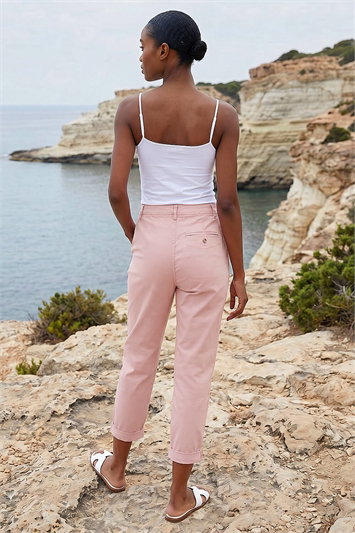 Petite Cotton Blend Stretch Chino Trousers 18059146